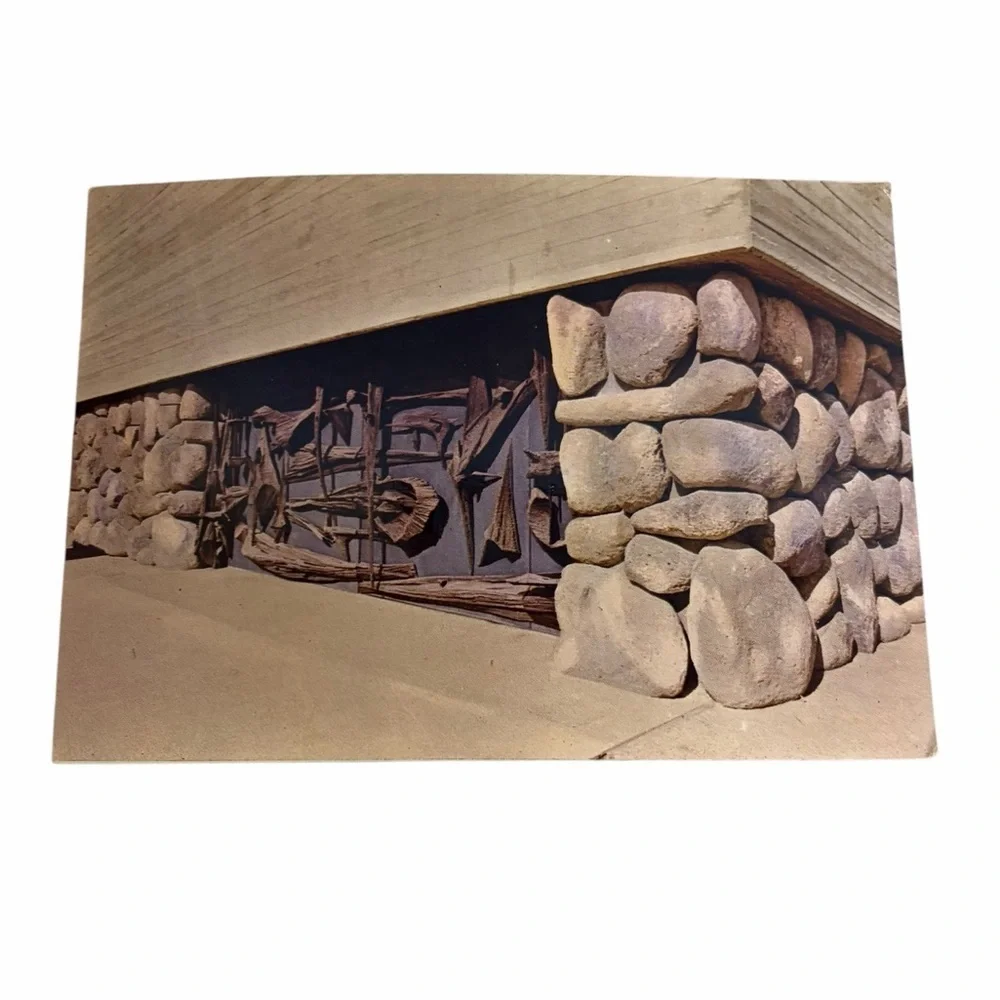 Rustic Water Mill Postcard – Stone & Wood Historic Architecture